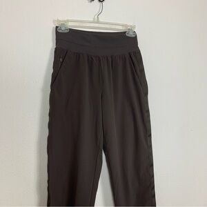 Athleta Nolita Slim Crop Pants Dark Brown Sz 2